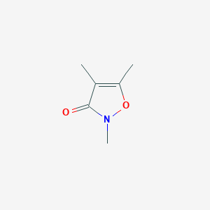molecular formula C6H9NO2 B8600592 2,4,5-trimethyl-4-isoxazolin-3-one CAS No. 932-19-4