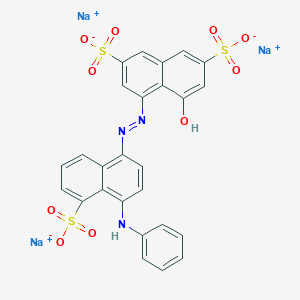 molecular formula C26H16N3Na3O10S3 B086006 Anazolene sodium CAS No. 12226-74-3