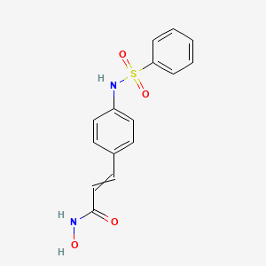 3-(4-Benzenesulfonylaminophenyl)-N-hydroxyacrylamide