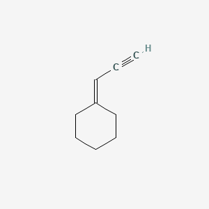 molecular formula C9H12 B8600731 Cyclohexane, 2-propynylidene- CAS No. 2806-45-3