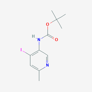 molecular formula C11H15IN2O2 B8600739 Tert-butyl 4-iodo-6-methylpyridin-3-ylcarbamate 