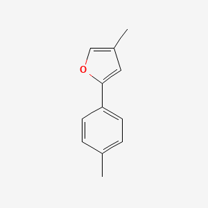 molecular formula C12H12O B8600764 3-Methyl-5-(4-methylphenyl)furan 