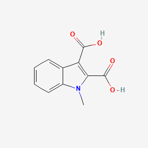 molecular formula C11H9NO4 B8600771 1-methyl-1H-indole-2,3-dicarboxylic acid 