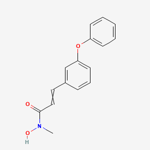 N-Hydroxy-N-methyl-3-(3-phenoxyphenyl)prop-2-enamide