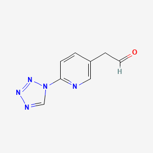 2-(6-(1H-tetrazol-1-yl)pyridin-3-yl)acetaldehyde