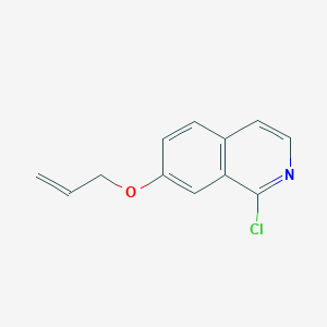molecular formula C12H10ClNO B8600789 7-(Allyloxy)-1-chloroisoquinoline CAS No. 924271-42-1