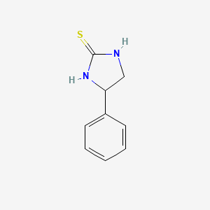 molecular formula C9H10N2S B8600798 4-Phenylimidazolidine-2-thione 
