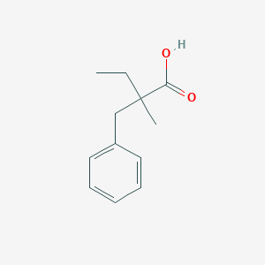 molecular formula C12H16O2 B8600907 2-Benzyl-2-methylbutanoic acid 