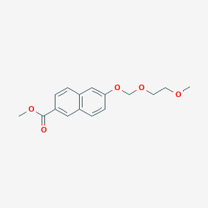 molecular formula C16H18O5 B8600940 Methyl 6-(2-methoxyethoxymethoxy)naphthalene-2-carboxylate 