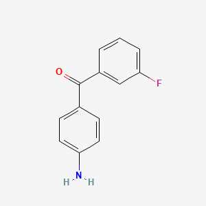 molecular formula C13H10FNO B8600963 4-Amino-3'-fluorobenzophenone 