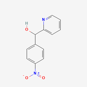 molecular formula C12H10N2O3 B8600970 2-Pyridinemethanol,a-(4-nitrophenyl)- 