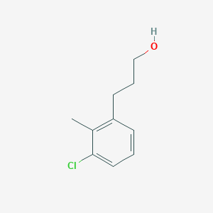 molecular formula C10H13ClO B8600998 3-(3-Chloro-2-methylphenyl)-1-propanol 