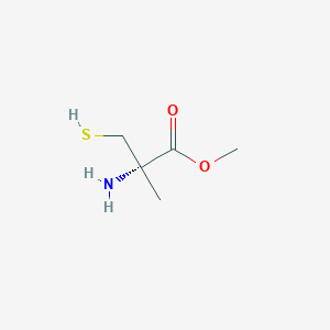 molecular formula C5H11NO2S B8601015 Methyl (2S)-2-amino-2-methyl-3-sulfanylpropanoate CAS No. 742673-67-2