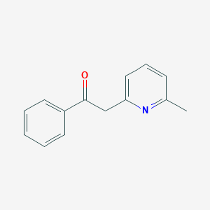molecular formula C14H13NO B086011 2-(6-Methyl-2-pyridinyl)-1-phenylethanone CAS No. 1083-25-6