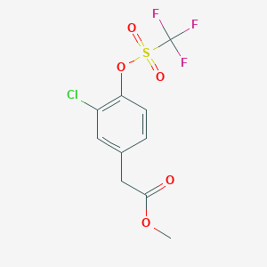 Methyl 2-[3-chloro-4-(trifluoromethylsulfonyloxy)phenyl]acetate