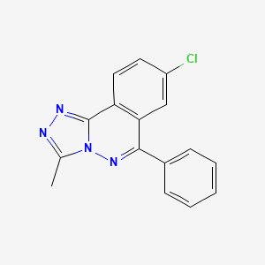 1,2,4-Triazolo(3,4-a)phthalazine, 8-chloro-3-methyl-6-phenyl-