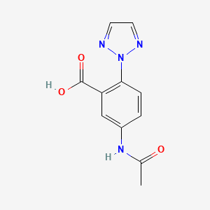 5-Acetylamino-2-[1,2,3]triazol-2-yl-benzoic acid