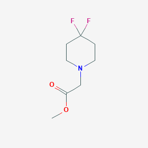 1-Piperidineacetic acid, 4,4-difluoro-, methyl ester