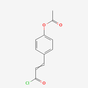 2-Propenoyl chloride, 3-[4-(acetyloxy)phenyl]-, (E)-