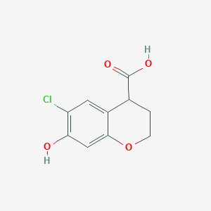 6-Chloro-7-hydroxychroman-4-carboxylic acid