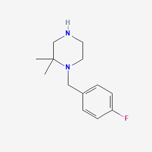 molecular formula C13H19FN2 B8601268 1-(4-Fluorobenzyl)-2,2-dimethylpiperazine 
