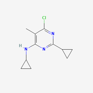 6-chloro-N,2-dicyclopropyl-5-methyl-4-pyrimidinamine