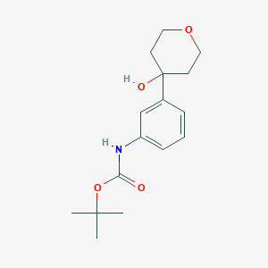 4-(3-t-Butyloxycarbonylaminophenyl)-4-hydroxytetrahydropyran