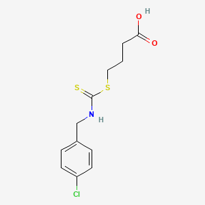 4-{[(p-Chlorobenzyl)thiocarbamoyl]thio}-butyric acid