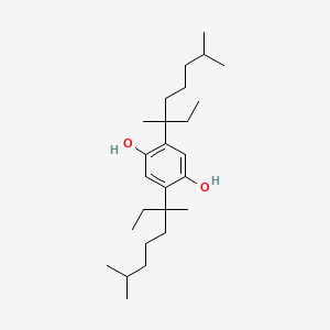 molecular formula C26H46O2 B8601363 2,5-Bis(3,7-dimethyloctan-3-yl)benzene-1,4-diol CAS No. 66258-36-4