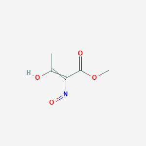 molecular formula C5H7NO4 B8601380 Methyl 2-(hydroxyimino)-3-oxobutanoate 