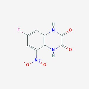7-Fluoro-5-nitro-1,4-dihydro-2,3-quinoxalinedione