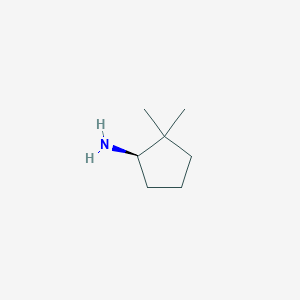 molecular formula C7H15N B8601404 (R)-2,2-Dimethylcyclopentan-1-amine 