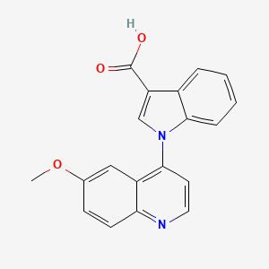 1-(6-Methoxyquinolin-4-yl)-1H-indole-3-carboxylic acid