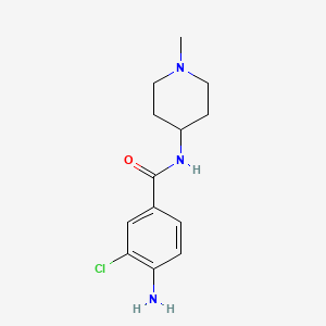 4-amino-3-chloro-N-(1-methyl-4-piperidyl)benzamide
