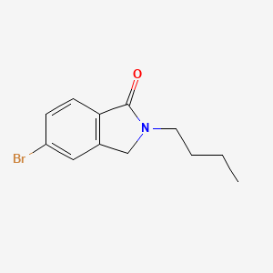 molecular formula C12H14BrNO B8601620 5-bromo-2-butyl-2,3-dihydro-1H-isoindol-1-one 