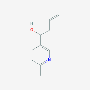 molecular formula C10H13NO B8601868 1-(6-Methylpyridin-3-yl)but-3-en-1-ol 