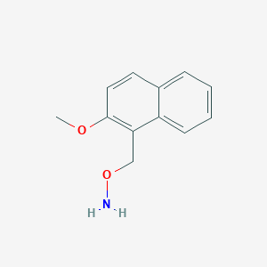 molecular formula C12H13NO2 B8601901 O-[(2-methoxynaphth-1-yl)methyl]hydroxylamine 