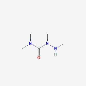 molecular formula C5H13N3O B8601909 N,N,1,2-Tetramethylhydrazine-1-carboxamide CAS No. 62917-75-3