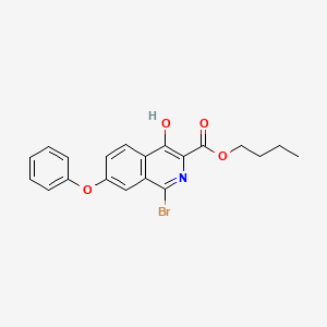 1-Bromo-4-hydroxy-7-phenoxy-isoquinoline-3-carboxylic acid butyl ester