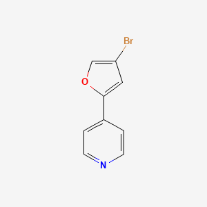 4-(4-Bromofuran-2-yl)pyridine