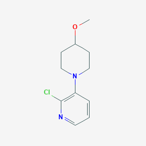 2-Chloro-3-(4-methoxypiperidin-1-yl)pyridine