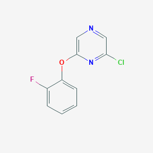 2-Chloro-6-(2-fluorophenyl-oxy)-pyrazine