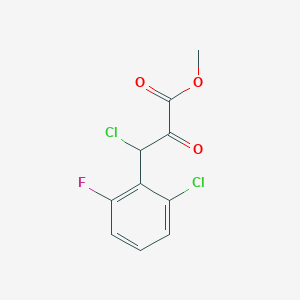 3-Chloro-3-(2-chloro-6-fluoro-phenyl)-2-oxo-propionic acid methyl ester