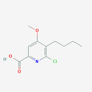 5-Butyl-6-chloro-4-methoxypyridine-2-carboxylic acid