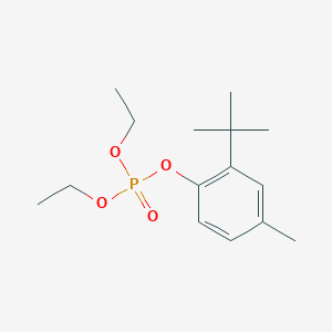 molecular formula C15H25O4P B8602099 2-Tert-butyl-4-methylphenyl diethyl phosphate 