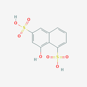 molecular formula C10H8O7S2 B086021 8-Hydroxynaphthalene-1,6-disulfonic acid CAS No. 117-43-1