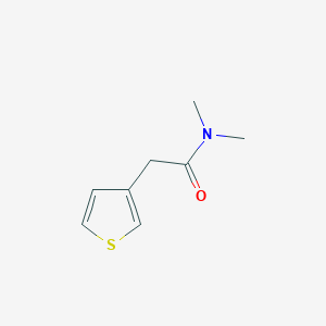 molecular formula C8H11NOS B8602121 N,N-dimethyl-2-thiophen-3-ylacetamide 