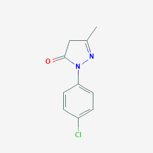molecular formula C10H9ClN2O B086023 1-(4'-Chlorophenyl)-3-methyl-5-pyrazolone CAS No. 13024-90-3