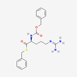 molecular formula C21H26N4O3S B8602584 Z-Arg-SBzl 