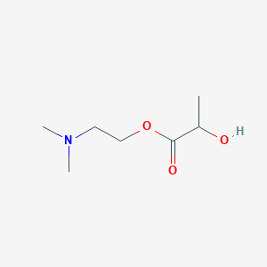 molecular formula C7H15NO3 B8602589 2-(Dimethylamino)ethyl 2-hydroxypropanoate CAS No. 65907-02-0